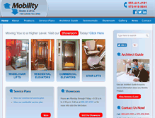 Tablet Screenshot of mobilityelevator.com